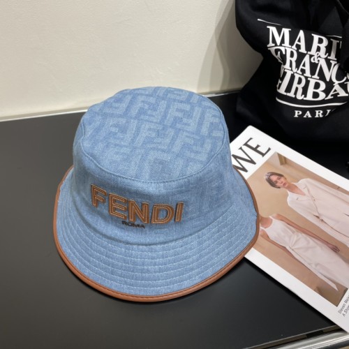 Fendi Men Womens Bucket Hat Luxury Brand Design Fendi Cap with Original Box  