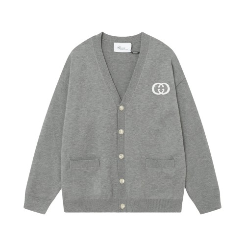 Gucci Cardigan Men Womens Knit Cardigan Luxury Brand Womens Knitwear Knit Wool Cardigan With Interlocking G Top Quality   