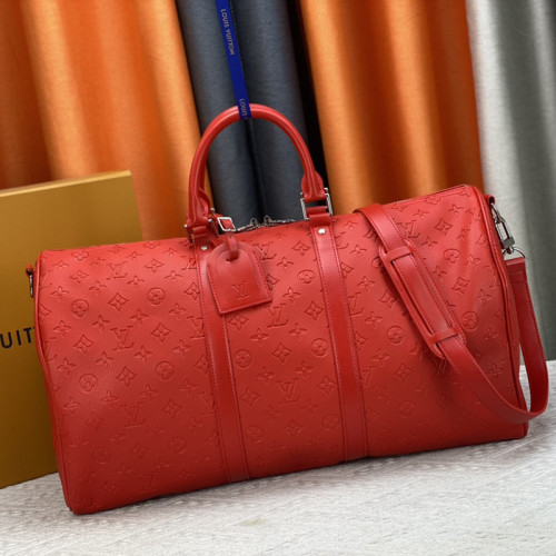 Louis Vuitton Womens and Mens Unisex Bags Luxury Brand LV Keepall Bandoulière 50 Fashion Design Travel Bag