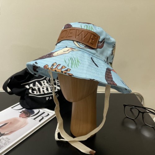 Loewe Men Womens Bucket Hat Luxury Brand Design Loewe Hats with Original Box  