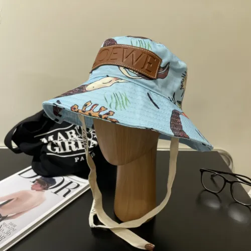 Loewe Men Womens Bucket Hat Luxury Brand Design Loewe Hats with Original Box  