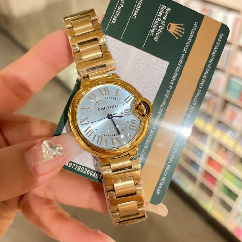 Cartier Womens Watch Luxury Brand Design Fashion Type with Original Box