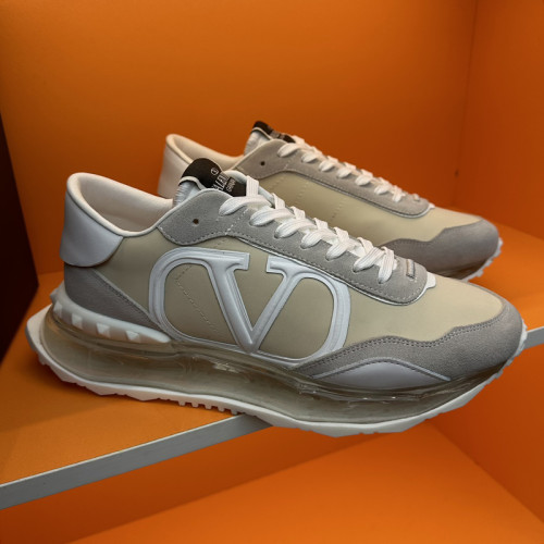 Valentino Garavani Mid-Top Calfskin VL7N Sneaker With Bands Mens Shoes Sneakers Luxury Brand with Original Box  