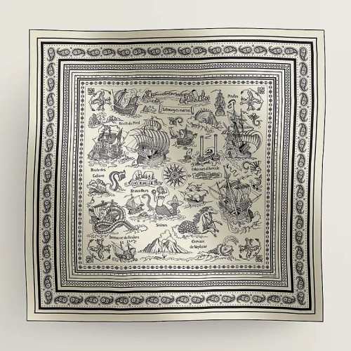 Hermes Scarves Womens Fashion Scarf Shawl 002