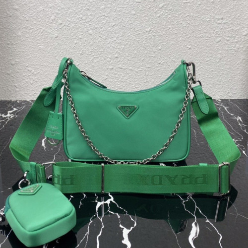 Prada Womens Shoulder Bags with Original Box 1BH204_R064_F0F24_V_V1L Luxury Brand Prada Re-Edition 2005 Saffiano leather bag
