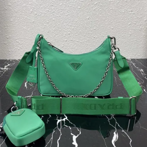 Prada Womens Shoulder Bags with Original Box 1BH204_R064_F0F24_V_V1L Luxury Brand Prada Re-Edition 2005 Saffiano leather bag
