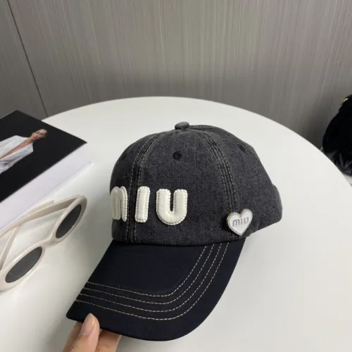 Miumiu Womens Mens Cap Baseball Hat Luxury Brand with Original Box  