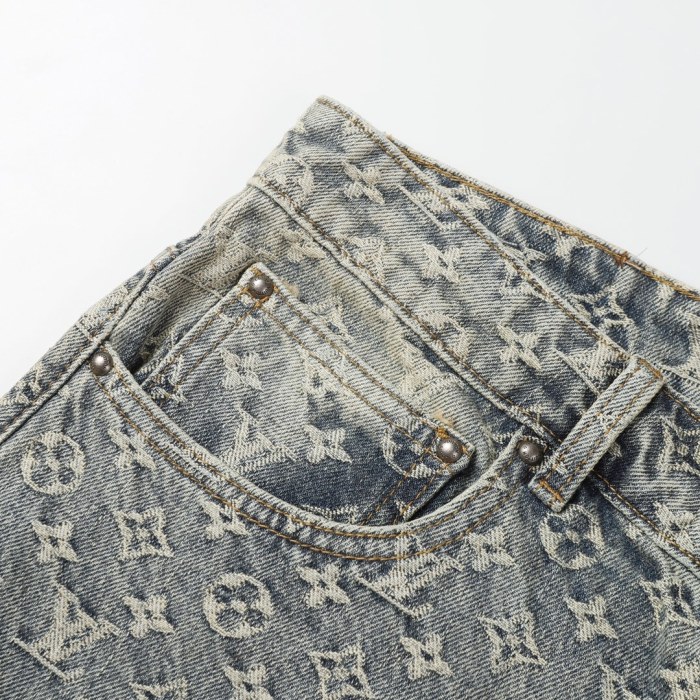 Louis Vuitton Luxury Brand Men Womens Pant Short Jeans   
