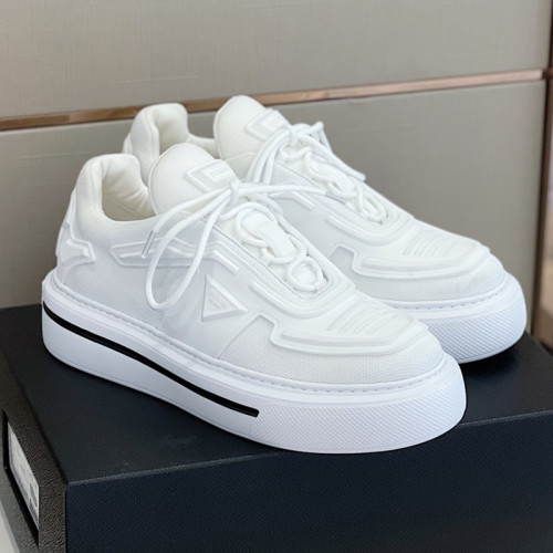 Prada Mens Shoes Casual Luxury Brand Breathable Sneakers with Original Box Thunder Sneaker