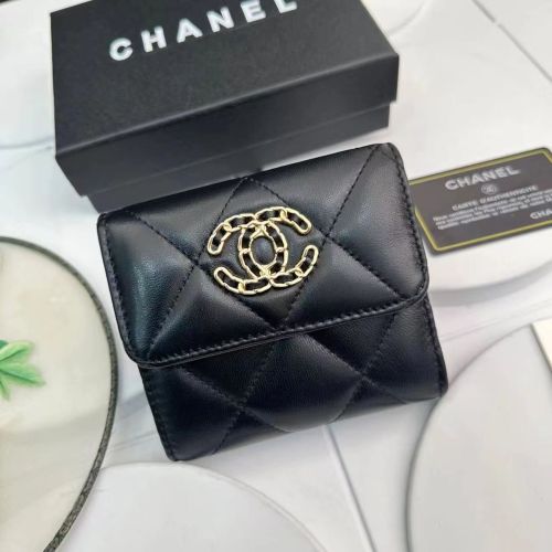 Chanel Womens Bag Wallets Clutch Luxury Brand Card Holder with Original Box