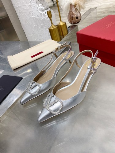 Valentino Garavani Women Fashion Shoes Pumps Luxury Brand Vlogo Signature Calfskin with Original Box 4cm Heel