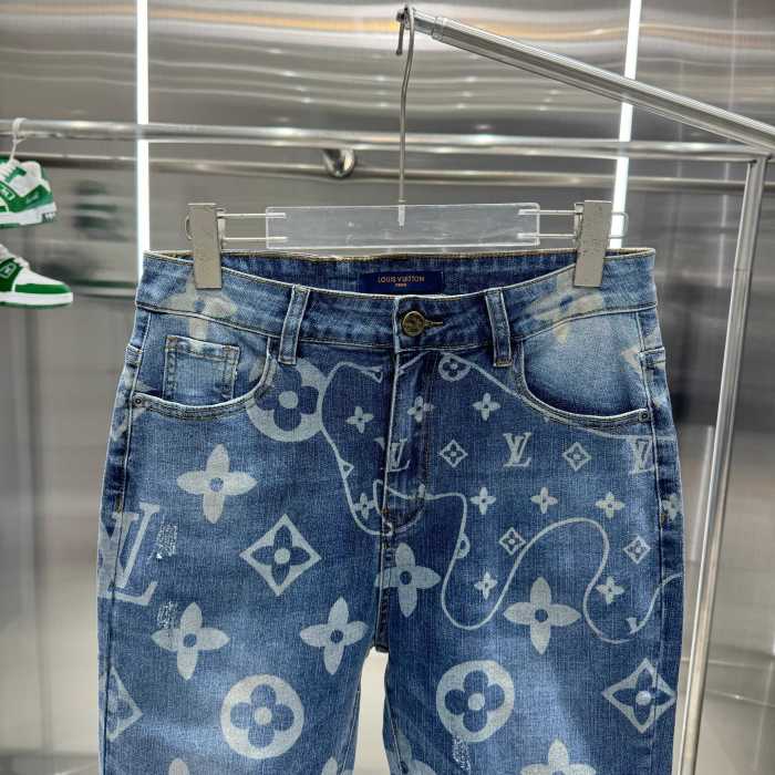 Louis Vuitton Luxury Brand Women Mens Pant Jeans   