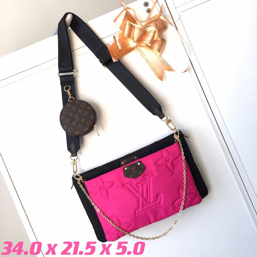 Louis Vuitton Womens Bags Clutch Wallets Luxury Brand Fashion Type Messenger Bags Multi Pochette Accessoires  