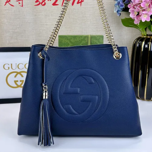 Gucci Womens Bags Shoulder Handbags Luxury Brand Gucci Double G Chain Shoulder Bags Totes  