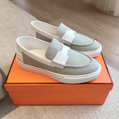 Hermes Mens Casual Shoes Fashion Loafers for Men Luxury Brand with Original Box Whatsapp 
