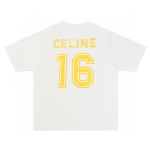 Celine Luxury Brand Women Mens Short Sleeve T-Shirt   