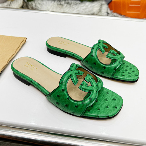 Gucci Womens Shoes Slippers Gucci WOMEN'S INTERLOCKING G CUT-OUT SANDAL Luxury Brand with Original Box 694451 US000 2535  