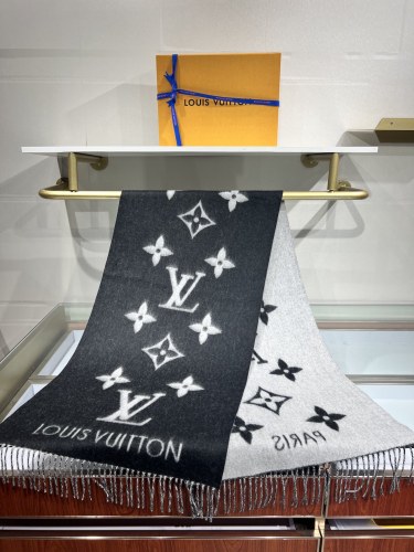Louis Vuitton Scarves Men Womens Fashion Scarf with Original Box   