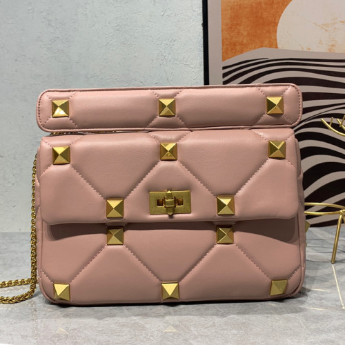 Valentino Womens Bags Crossbody Bags Handbags Luxury Brand Valentino Garavani Roman Stud with Original Box V009083#  