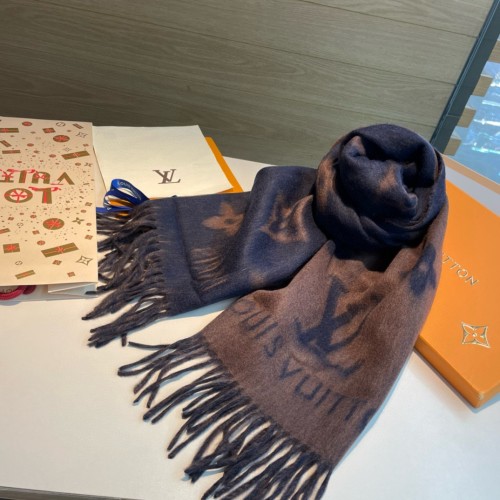 Louis Vuitton Scarves Men Womens Fashion Scarf with Original Box   