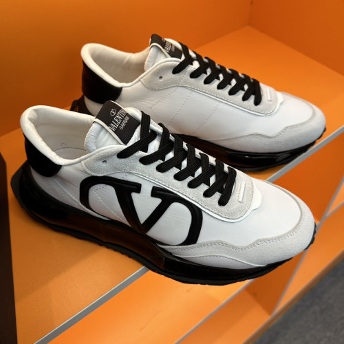 Valentino Garavani Mid-Top Calfskin VL7N Sneaker With Bands Mens Shoes Sneakers Luxury Brand with Original Box  