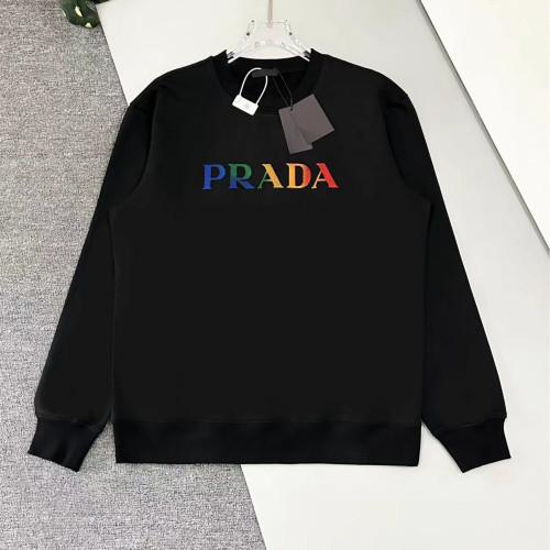 Prada Women Mens Long Sleeve T Shirts Sweatshirt Luxury Brand Mens Sweatshirts   