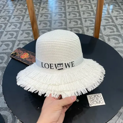 Loewe Womens Bucket Hat Straw Hat Luxury Brand Design Loewe Hats with Original Box  