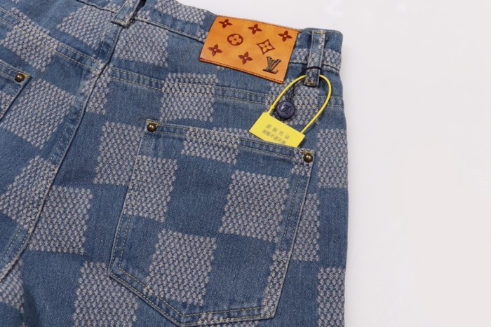 Louis Vuitton Luxury Brand Women Mens Pant Jeans   