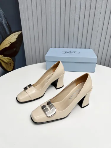Prada Womens Shoes Casual Luxury Brand Pumps 8.5cm Heel with Original Box Whatsapp 
