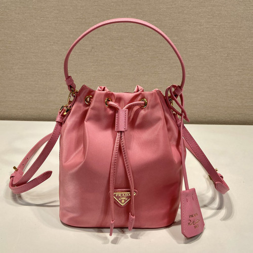 Prada Womens Shoulder Bags Luxury Brand Black Saffiano leather mini-pouch with Original Box 1BE067_RV44_F0134_V_WOM  