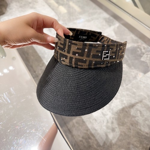 Fendi Womens Visor Hat Luxury Brand Design Fendi Cap with Original Box  