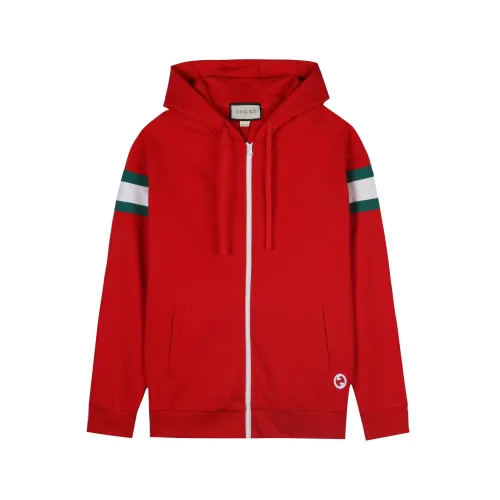 Gucci Womens Mens Zip Hoodie Coat Luxury Brand Mens Sweatshirt Winter Fashion   