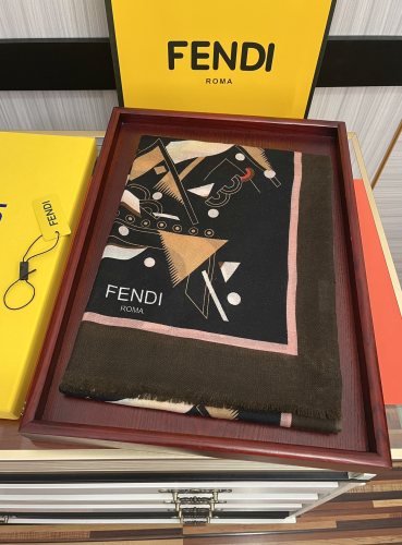 Fendi Scarves Men Womens Fashion Scarf029