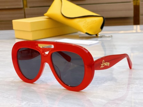 Loewe Sunglasses Luxury Brand Men Womens Sunglasses Round Spoiler Aviator sunglasses with Original Box  LW40144U