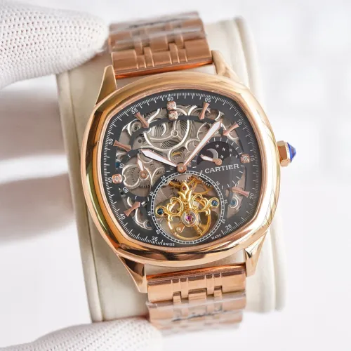 Cartier Mens Watch Luxury Brand Design Fashion Type with Original Box