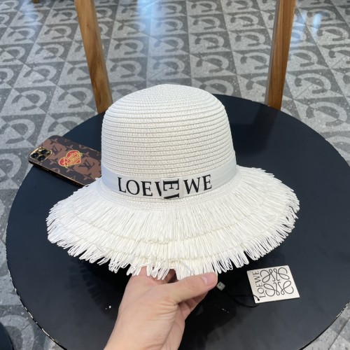 Loewe Womens Bucket Hat Luxury Brand Design Loewe Straw Hats with Original Box  