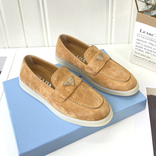 Prada Womens Shoes Casual Luxury Brand Fashion Loafers for Women with Original Box Whatsapp 