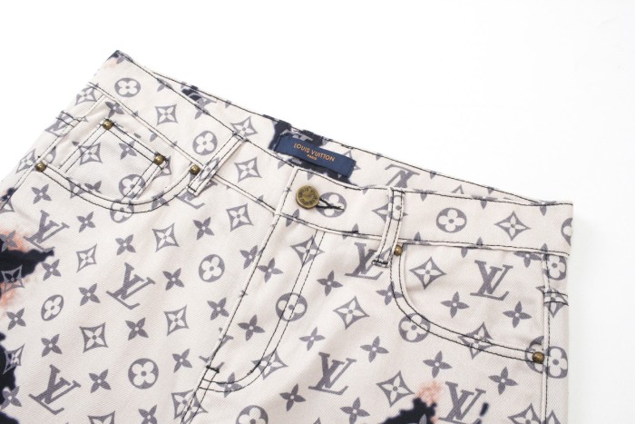Louis Vuitton Luxury Brand Women Mens Pant Jeans   