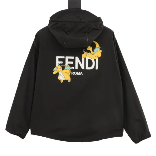 Fendi x FRGMT × Pokemon Men Womens Coat Luxury Brand Mens Jacket Top Quality   