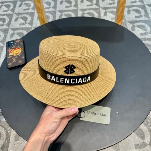 Balenciaga Womens Hats Luxury Brand Design Balenciaga Straw Hat with Original Box  