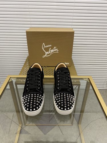 Christian Louboutin Mens Shoes Sneakers Luxury Brand Red Bottom Design Sports Footwears with Original Box