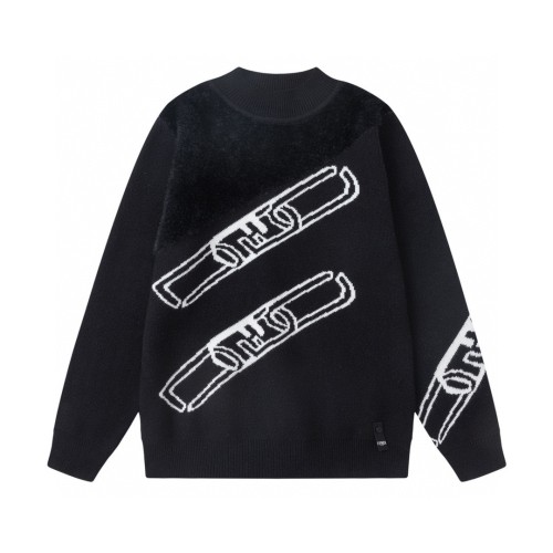 Fendi Women Mens Sweater Knitwears Luxury Brand Mens Knitwear Top Quality   