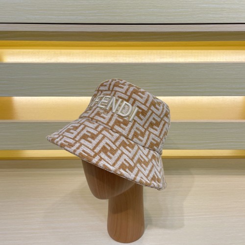 Fendi Men Womens Bucket Hat Luxury Brand Design Fendi Cap with Original Box  