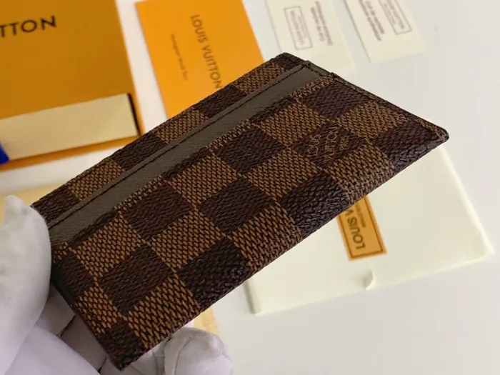 Louis Vuitton Womens Mens Bags Card Holder Luxury Brand M62170 Double Card Holder with Original Box  