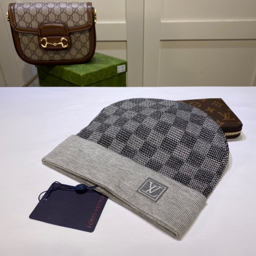 Louis Vuitton Womens Mens Cap Knit Hat Luxury Brand with Original Box  