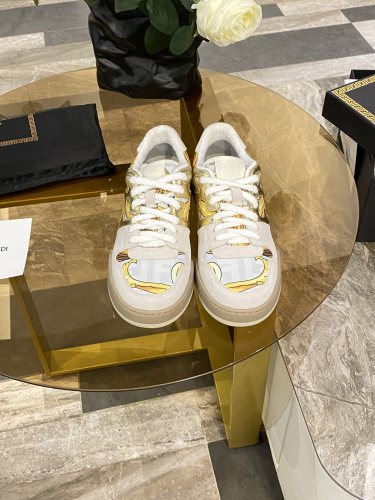 Fendi Mens Shoes Fashion Sneakers Luxury Brand Casual Fendi Trainer Sneakers Match Basse Shoes for Men with Original Box