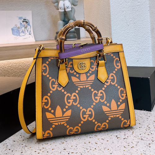 Gucci Womens Bags Shoulder Handbag Luxury Brand Gucci Diana mini tote bag in leather 702732 U3ZDT 5479