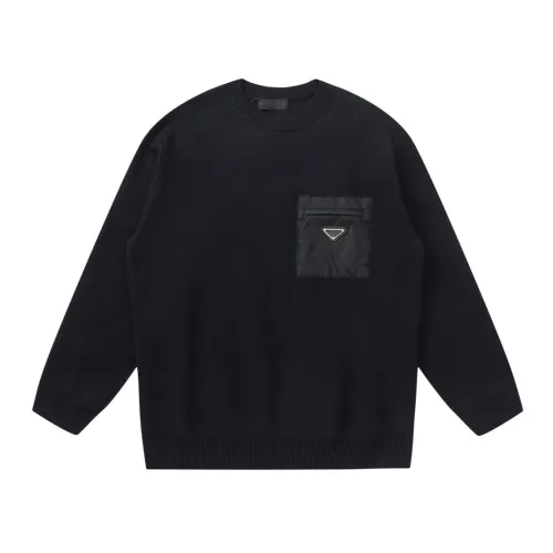 Prada Men Womens Sweater Luxury Brand Mens Knitwear Top Quality   