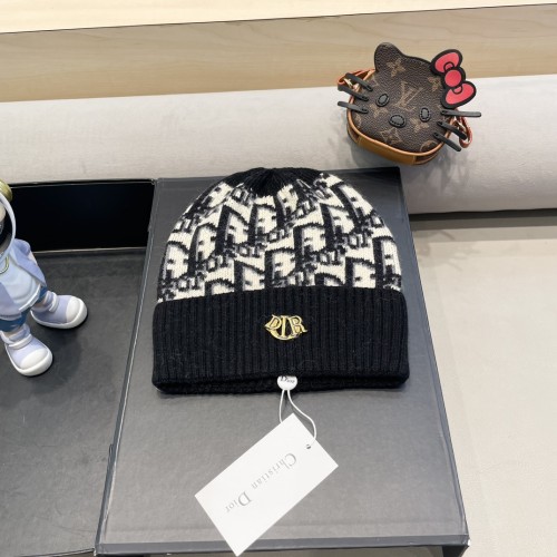 Dior Men Womens Knit Hat Luxury Brand Design Dior Cap with Original Box  