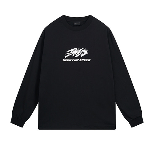 Balenciaga Luxury Brand Women Mens Long Sleeve T-Shirt   